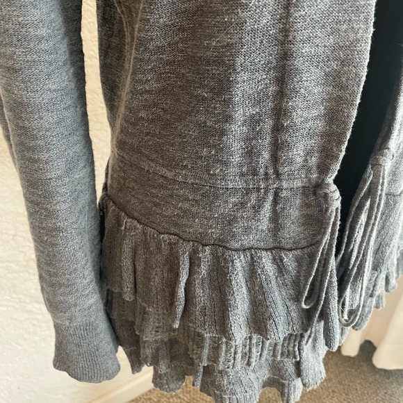 Banana Republic Linen Blend Open Ruffle Cardigan - Picture 3 of 8